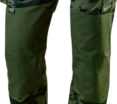 NEO  81-221-XXL  Pracovné nohavice CAMO, zelené maskáčové, veľ. XXL