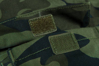 NEO   81-241-L  Pracovné nohavice na traky CAMO, zelené maskáčové, veľ. L