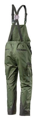 NEO   81-242-L  Pracovné nohavice na traky CAMO, zelené, veľ. L
