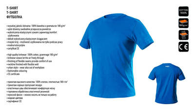 NEO  81-615-XL  Pánske tričko HD+, modré, veľ. XL