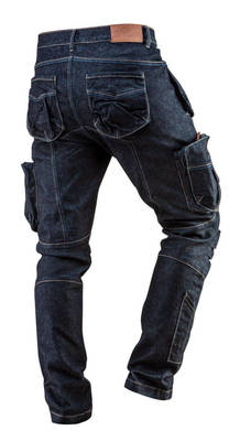 NEO  81-229-L Pracovné nohavice do pása DENIM, 410g/m2, 98% bavlna, 2% elastan, veľ. L/52