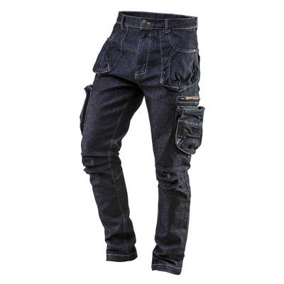 NEO  81-229-L Pracovné nohavice do pása DENIM, 410g/m2, 98% bavlna, 2% elastan, veľ. L/52