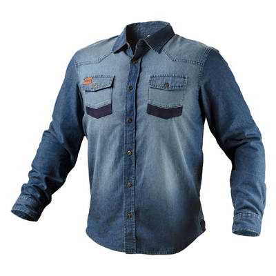 NEO  81-549-XXXL Pracovná košeľa DENIM, 140g/m2, 100% bavlna, veľ. XXXL/58