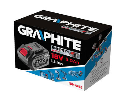 GRAPHITE ENERGY+ 58G086 Baterka 18V, Li-Ion 6.0Ah