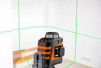 NEO  75-108 Samonivelačný laser 20 m 3D zelený, 360 ° v troch rovinách, s puzdrom a magnetickým držiakom