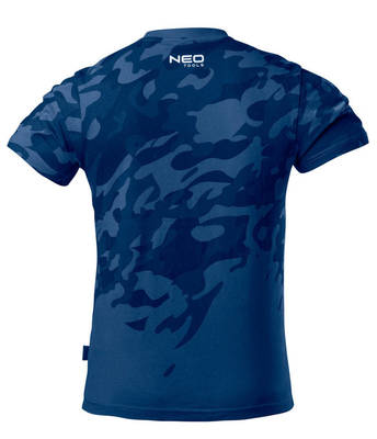 NEO  81-603-L Pánske tričko CAMO NAVY 180g/m2, 100% bavlna, veľ. L