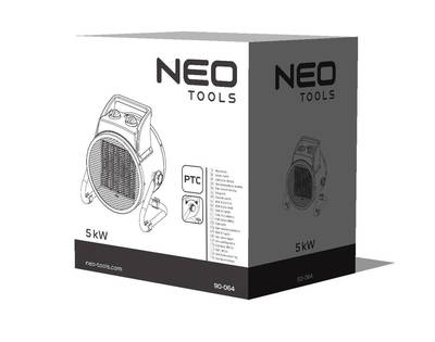 NEO  90-064 Ohrievač 5kW s ventilátorom a termostatom