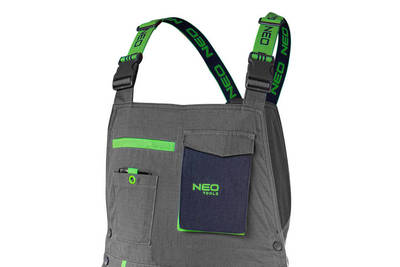 NEO  81-247-XL Nohavice na traky PREMIUM šedé, zloženie : 100% bavlna, ripstop, veľkosť XL