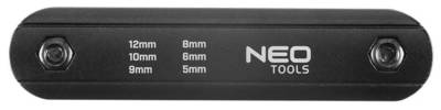 NEO  09-570 Šesťhranné nástrčné kľúče - 5, 6, 8, 9, 10, 12 mm