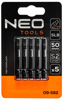 NEO  09-582 Bity úderové S2, 50mm, SL8, 5 ks