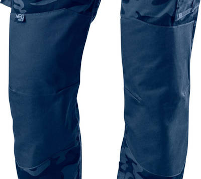 NEO  81-223-XL Pracovné nohavice do pása CAMO navy, zloženie : 60% bavlna, 40% polyester, gramáž : 255g/m2, veľ.XL