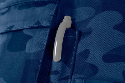 NEO  81-243-XS Pracovné nohavice na traky CAMO navy, zloženie : 60% bavlna, 40% polyester, gramáž : 255g/m2, veľ.XS