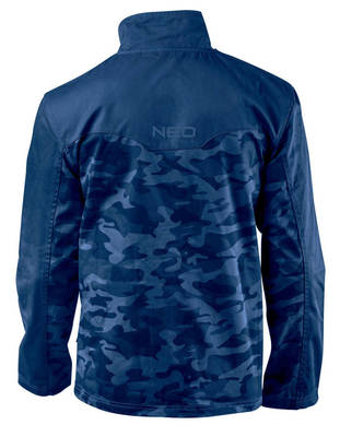 NEO  81-213-L Pracovná bunda CAMO navy, zloženie : 60% bavlna, 37% polyester, 3% spandex, gramáž 255g/m2, veľ.L