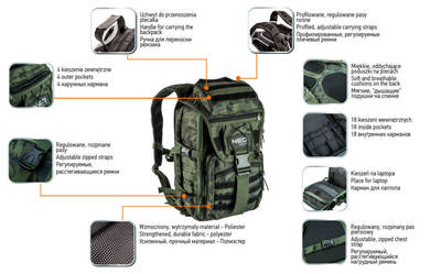 NEO  84-321  Batoh Camo taktický 20L