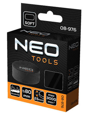 NEO  08-976  Leštiací kotúč 80 x 25 mm, mäkká špongia