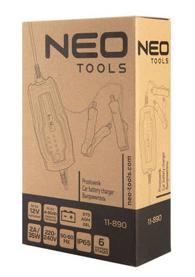 NEO  11-890  Automatická nabíjačka 2A/35W, 4-60Ah