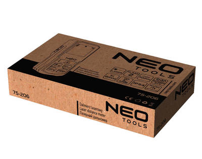 NEO  75-206  Laserový diaľkomer, rozsah 100m, IP54