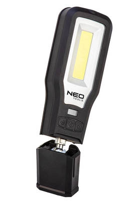 NEO  99-071  Dielenské svietidlo 550 lm COB LED + základňa + nabíjačka