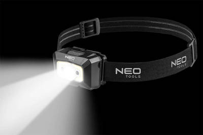 NEO  99-073  Čelovka USB 250 lm COB LED nabíjateľná + pohybový senzor
