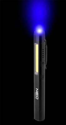NEO  99-077  Inšpekčná lampa 450 lm COB LED 4v1 -  inšpekčná lampa + laser + UV + baterka