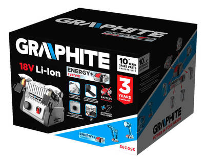 GRAPHITE  58G095  Stolová brúska mini AKU ENERGY+ 3v1