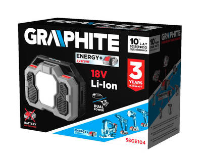 GRAPHITE ENERGY+  58GE104  Aku Rádio, bez batérie