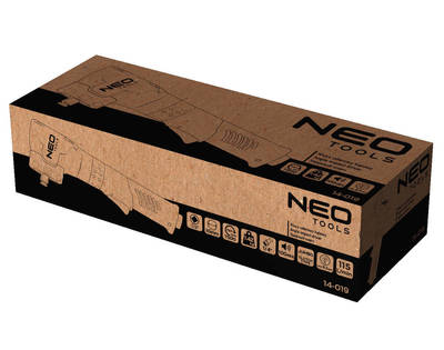 NEO  14-019  Pneumatický uhlový rázový uťahovák, 1/2 ", 500 Nm