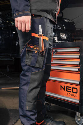 NEO  81-237-L  Pracovné nohavice do pása NEO GARAGE, veľ. L/52, zloženie: 100% bavlna, 210g/m2