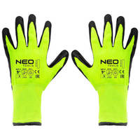 NEO  97-613-9  Pracovné rukavice izolované, latexom potiahnutý nylon, 4142X, žlté, veľ. 9