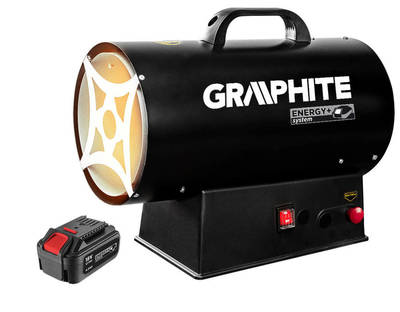 GRAPHITE ENERGY+  58GE100  Aku Plynový ohrievač 15kW, 18V, bez batérie