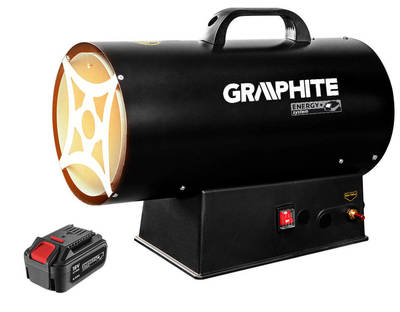 GRAPHITE ENERGY+  58GE101  Aku Plynový ohrievač 30kW, 18V, bez batérie