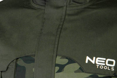 NEO  81-211-XXXL Pánska pracovná bunda CAMO, zelená s makáčovou potlačou, veľ. XXXL