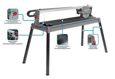 GRAPHITE  59G891  Rezačka dlaždíc 1200W, 230x25, rozsah rezu 1000 mm