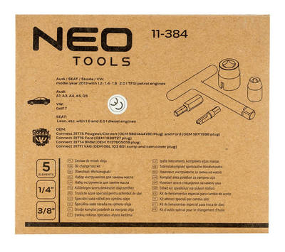 NEO  11-384  Sada náradia pre plastové olejové vane na motoroch TFSI