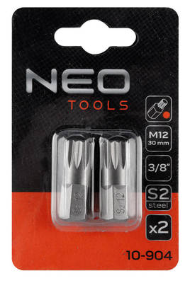 NEO  10-904  Bity Spline M12 x 30 mm, S2 x 2 ks.