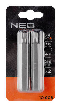 NEO  10-906  Bity Spline M8 x 75 mm, S2 x 2 ks.