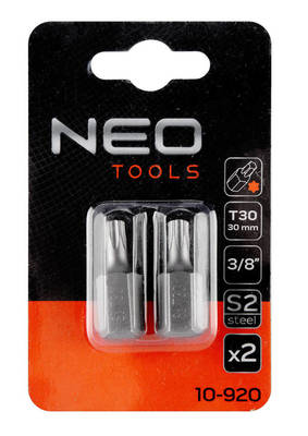 NEO  10-920  Bity TORX T30 x 30 mm, S2 x 2 ks.