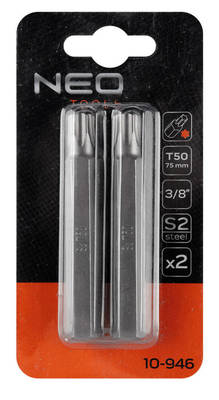 NEO  10-946  Bity TORX T50 x 75 mm, S2 x 2 ks.