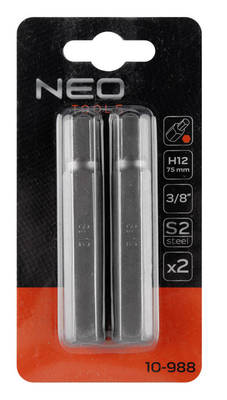 NEO  10-988  Bity HEX 12 x 75 mm, S2 x 2 ks.