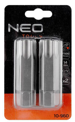 NEO  10-960  Bity TORX T100 x 75 mm, S2 x 2 ks.