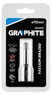 GRAPHITE  55H302  Diamantová dierovacia píla 10 mm x M14