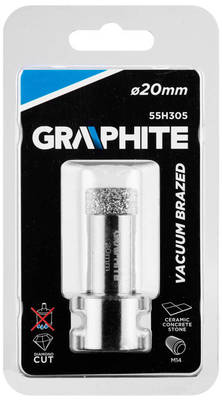 GRAPHITE  55H305  Diamantová dierovacia píla 20 mm x M14