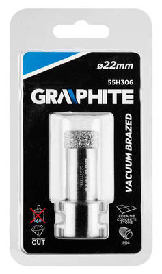 GRAPHITE  55H306  Diamantová dierovacia píla 22 mm x M14