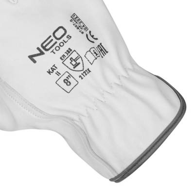 NEO  97-657-8  Priemyselné rukavice, 2122X, kozia koža, veľkosť 8", CE
