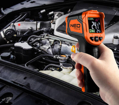 NEO  75-276  Pyrometer, prístroj na meranie teploty (C-50~880, F-58~1616)