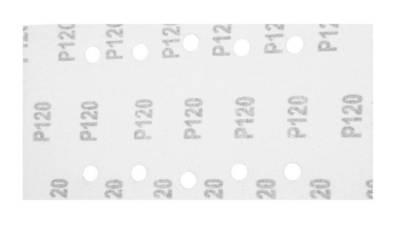 GRAPHITE  54H005  Brúsny papier na suchý zips 115 x 230 mm, K120, 5 ks, s otvorom