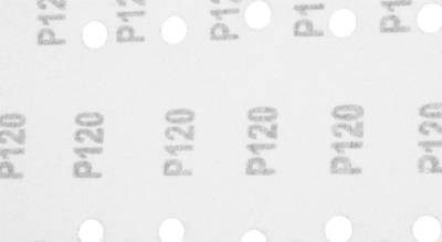 GRAPHITE  54H005  Brúsny papier na suchý zips 115 x 230 mm, K120, 5 ks, s otvorom
