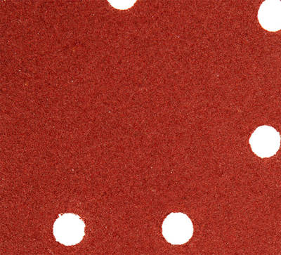 GRAPHITE  54H013  Brúsny papier so suchým zipsom delta 140 x 140 x 80 mm, K120, 5 ks, s otvormi
