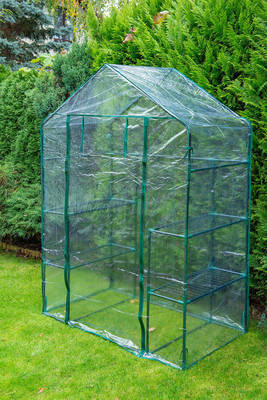 NEO  15-902  Skleník 143 x 73 x 195 cm, PVC fólia, kovová konštrukcia