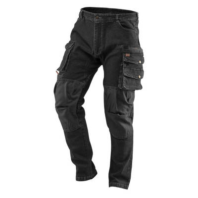 NEO  81-236-XS  Pracovné nohavice DENIM, čierne, veľkosť XS